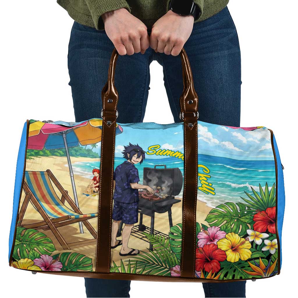 Tamaki Amajiki Summer Chill Travel Bag Tropical Anime Beach Scene