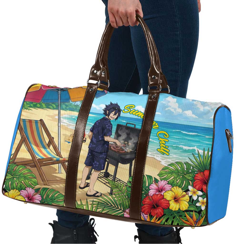Tamaki Amajiki Summer Chill Travel Bag Tropical Anime Beach Scene