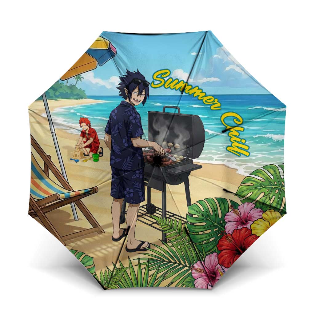 Tamaki Amajiki Summer Chill Umbrella Tropical Anime Beach Scene