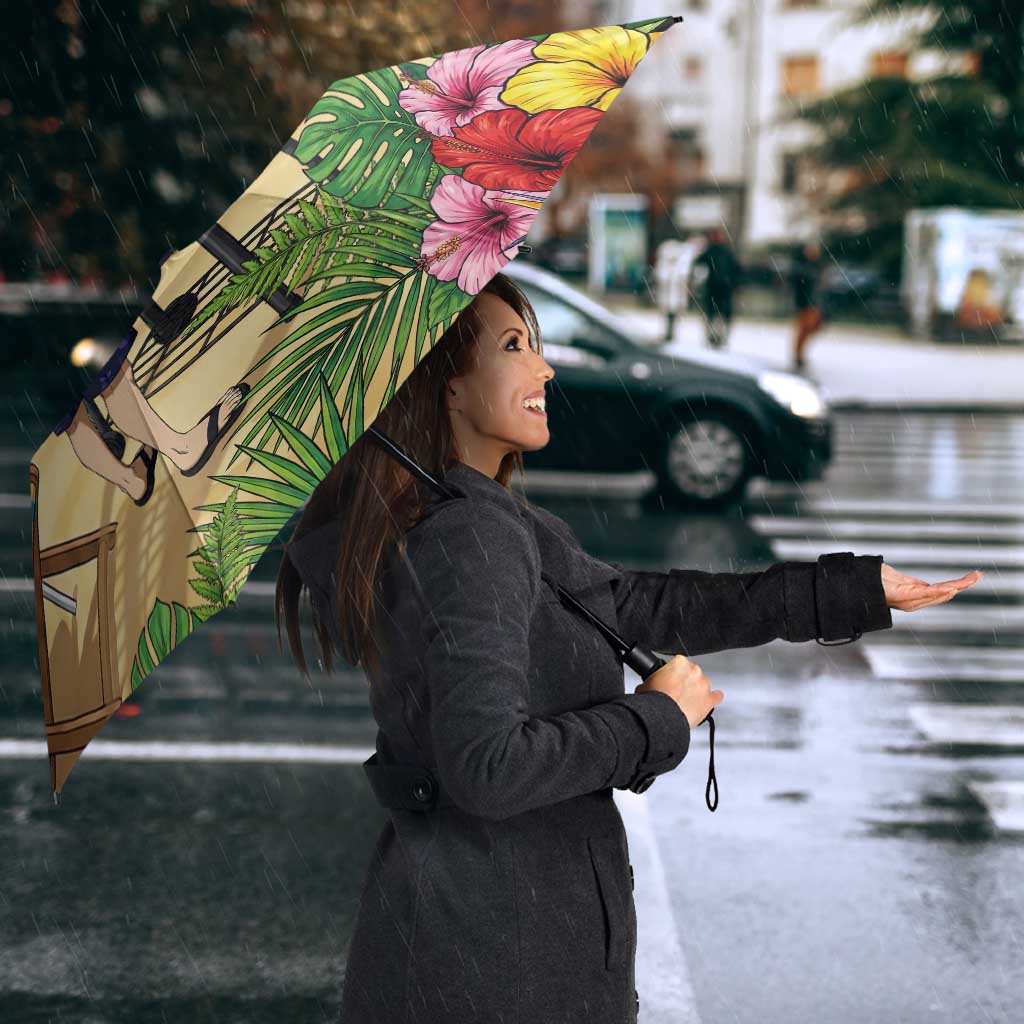 Tamaki Amajiki Summer Chill Umbrella Tropical Anime Beach Scene