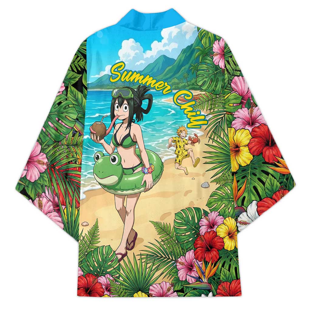 Tsuyu Asui Summer Chill Kimono Tropical Anime Vacation Art