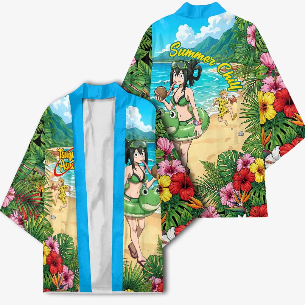 Tsuyu Asui Summer Chill Kimono Tropical Anime Vacation Art