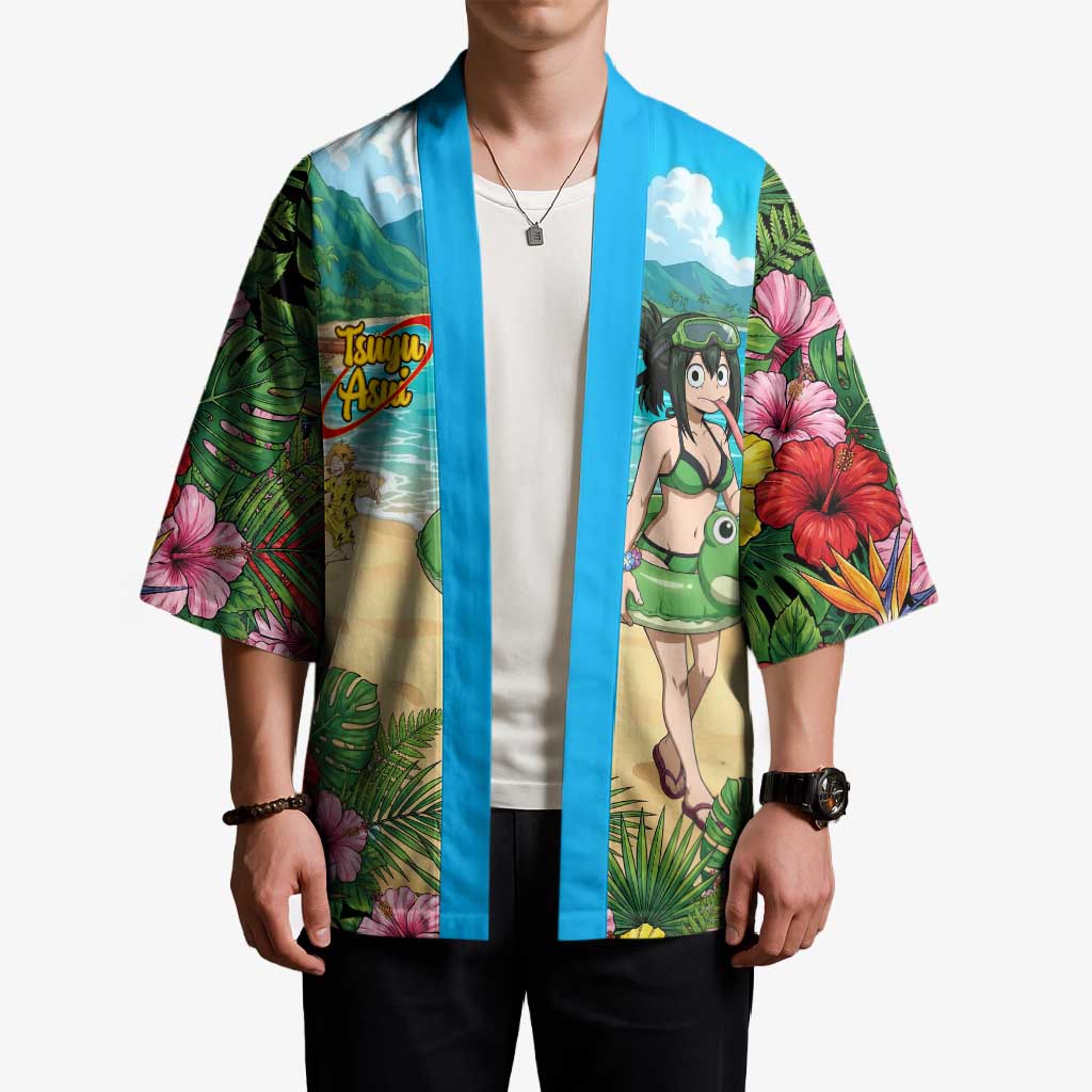 Tsuyu Asui Summer Chill Kimono Tropical Anime Vacation Art