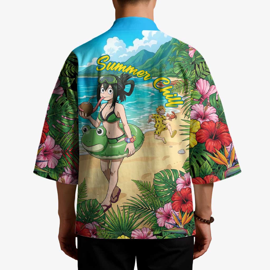 Tsuyu Asui Summer Chill Kimono Tropical Anime Vacation Art