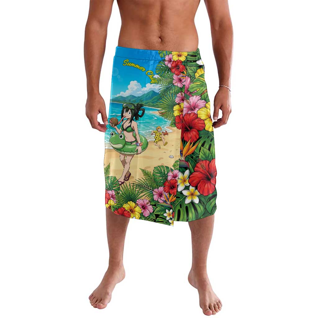 Tsuyu Asui Summer Chill Lavalava Tropical Anime Vacation Art