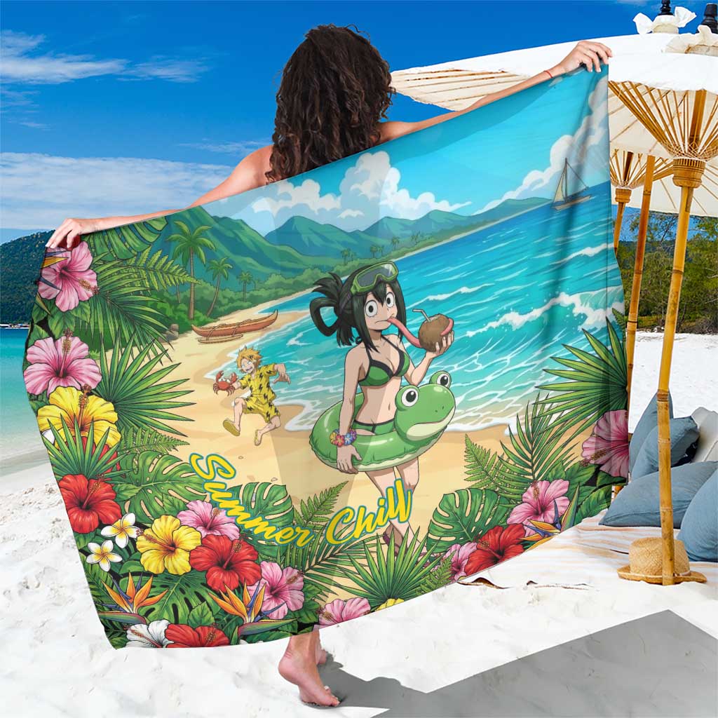 Tsuyu Asui Summer Chill Sarong Tropical Anime Vacation Art