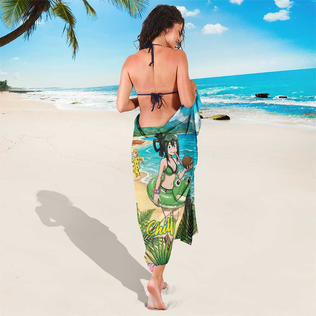 Tsuyu Asui Summer Chill Sarong Tropical Anime Vacation Art