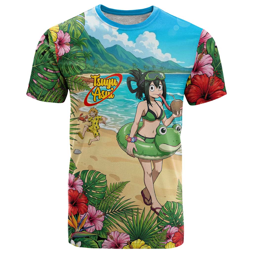 Tsuyu Asui Summer Chill T Shirt Tropical Anime Vacation Art