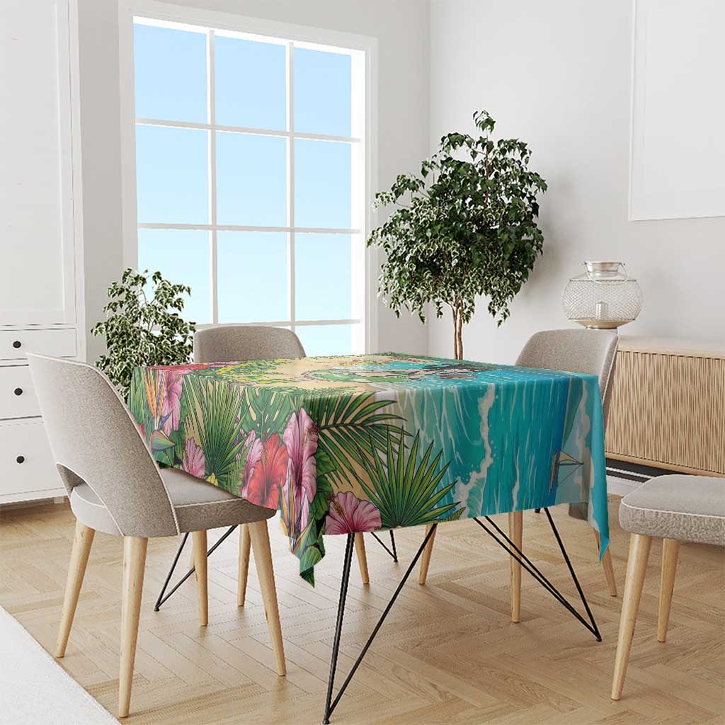Tsuyu Asui Summer Chill Tablecloth Tropical Anime Vacation Art