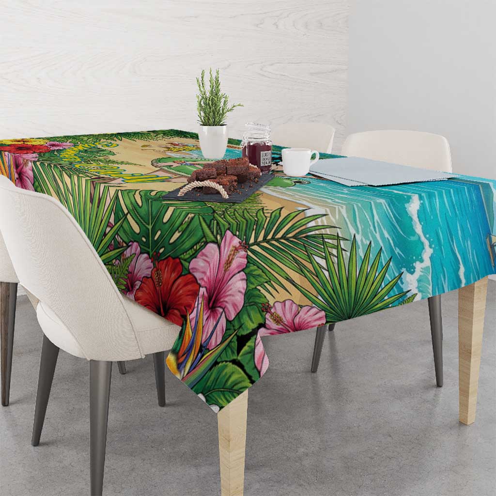 Tsuyu Asui Summer Chill Tablecloth Tropical Anime Vacation Art