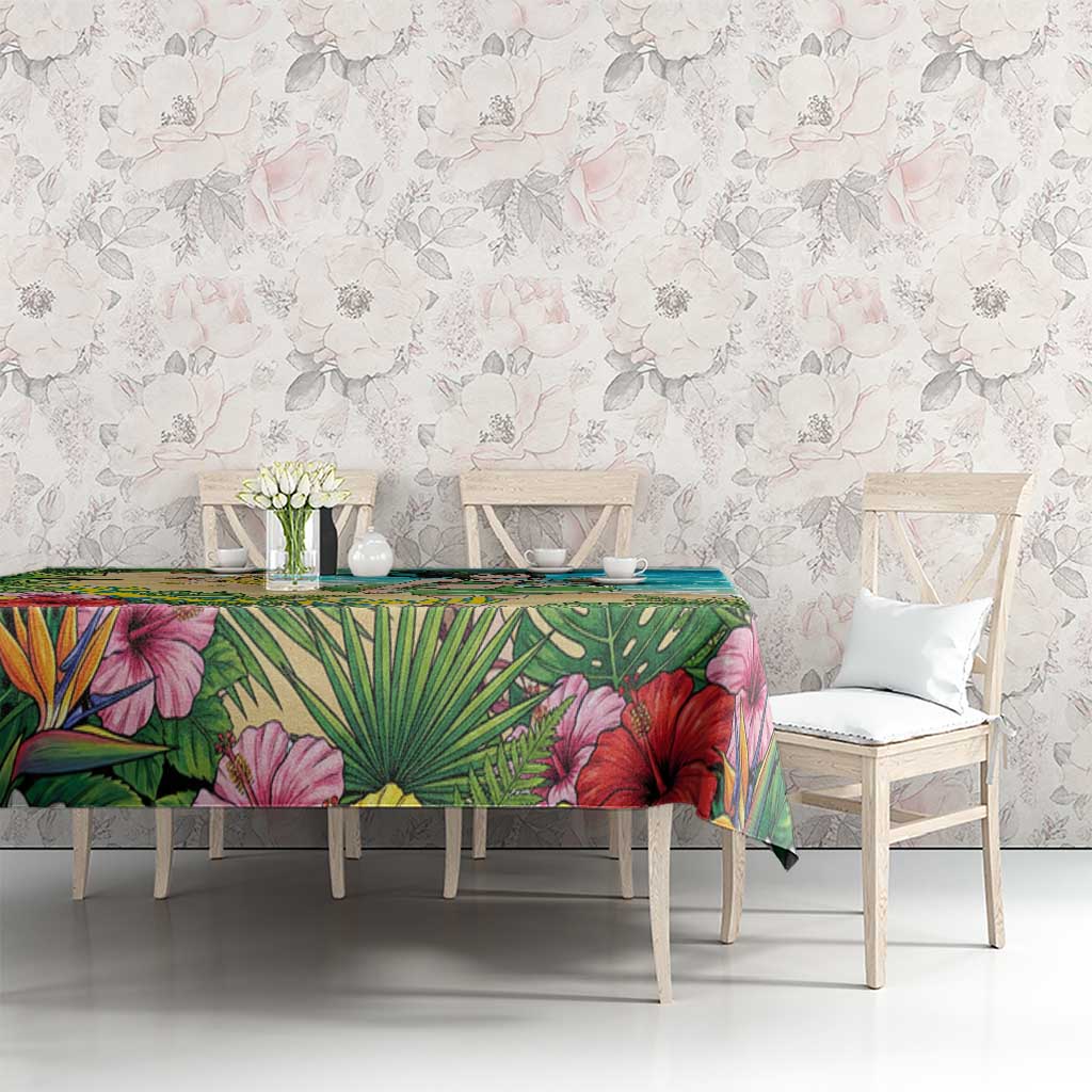 Tsuyu Asui Summer Chill Tablecloth Tropical Anime Vacation Art