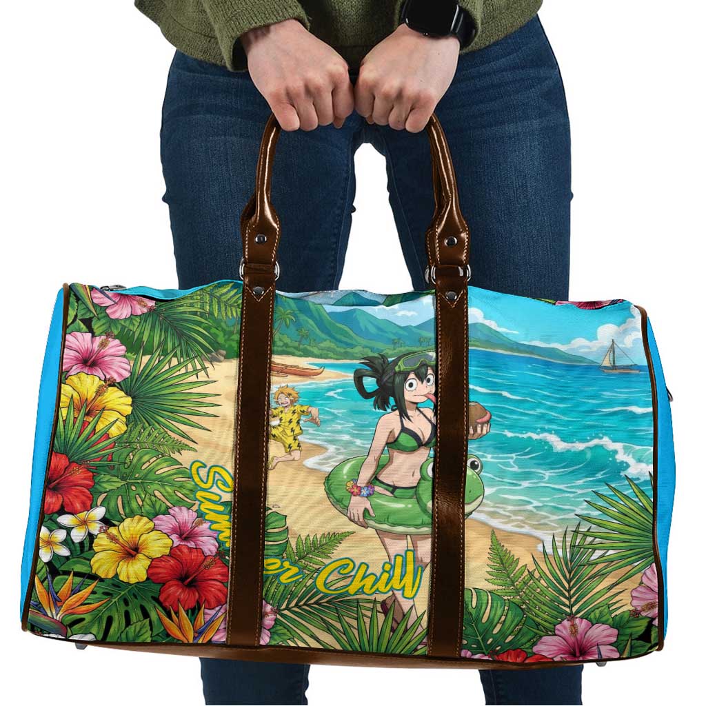 Tsuyu Asui Summer Chill Travel Bag Tropical Anime Vacation Art