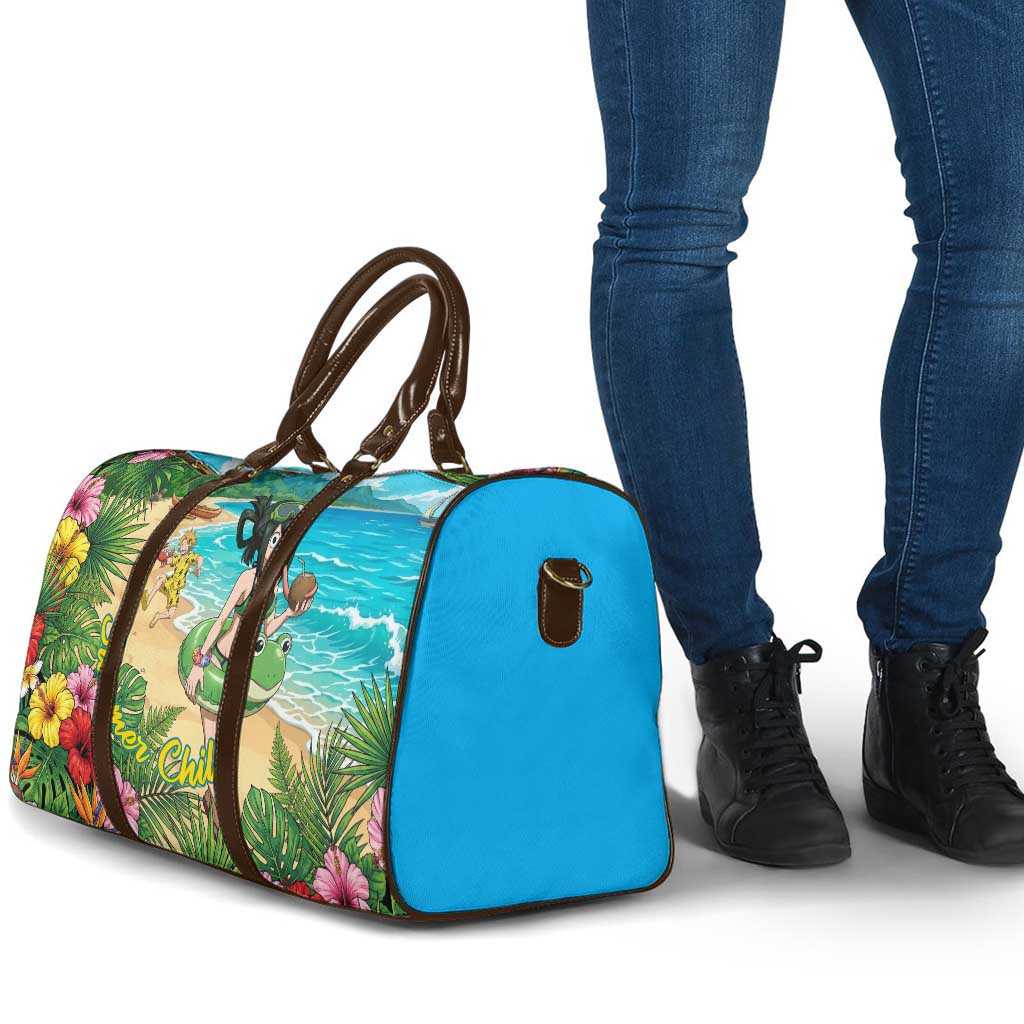 Tsuyu Asui Summer Chill Travel Bag Tropical Anime Vacation Art