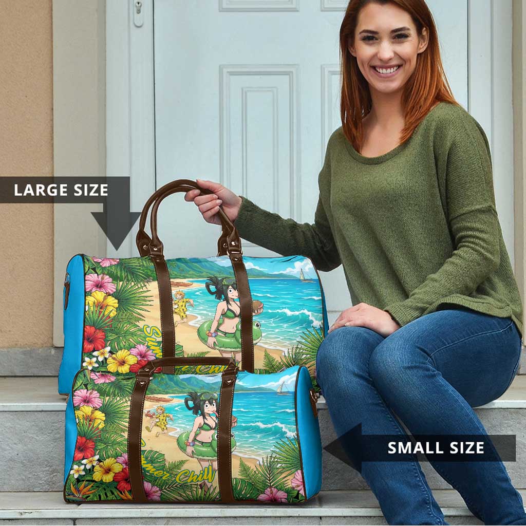 Tsuyu Asui Summer Chill Travel Bag Tropical Anime Vacation Art