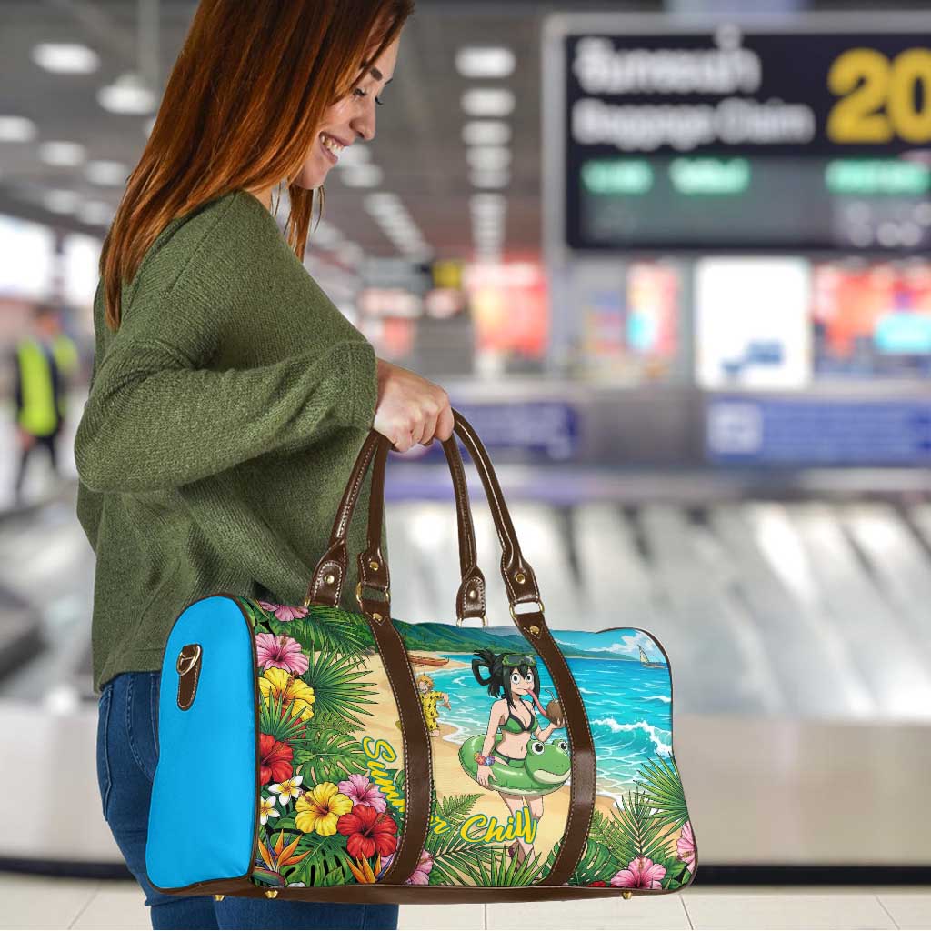 Tsuyu Asui Summer Chill Travel Bag Tropical Anime Vacation Art