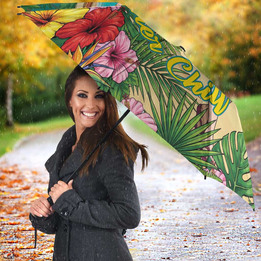 Tsuyu Asui Summer Chill Umbrella Tropical Anime Vacation Art