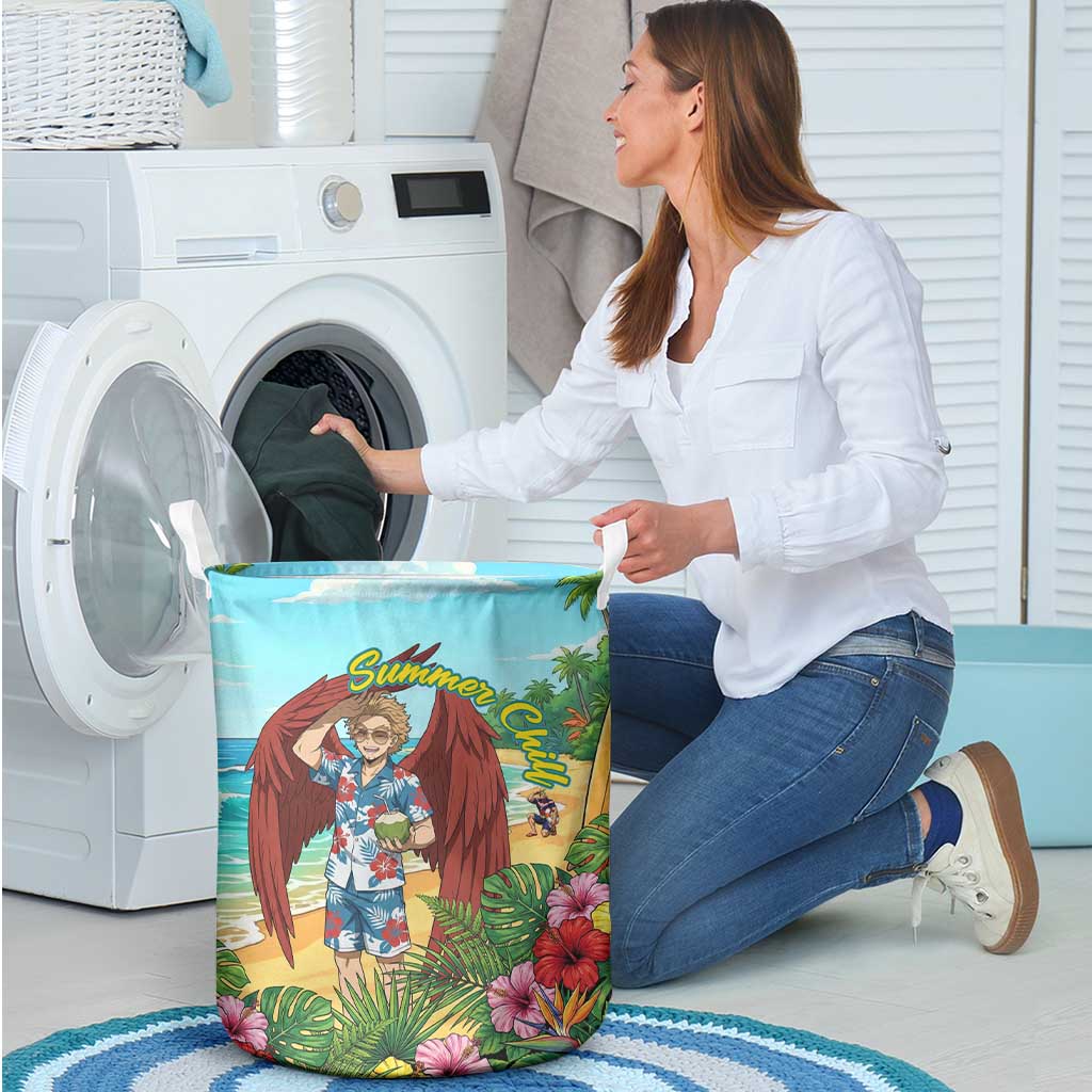 Hawks Summer Chill Laundry Basket Tropical Anime Beach Vibes