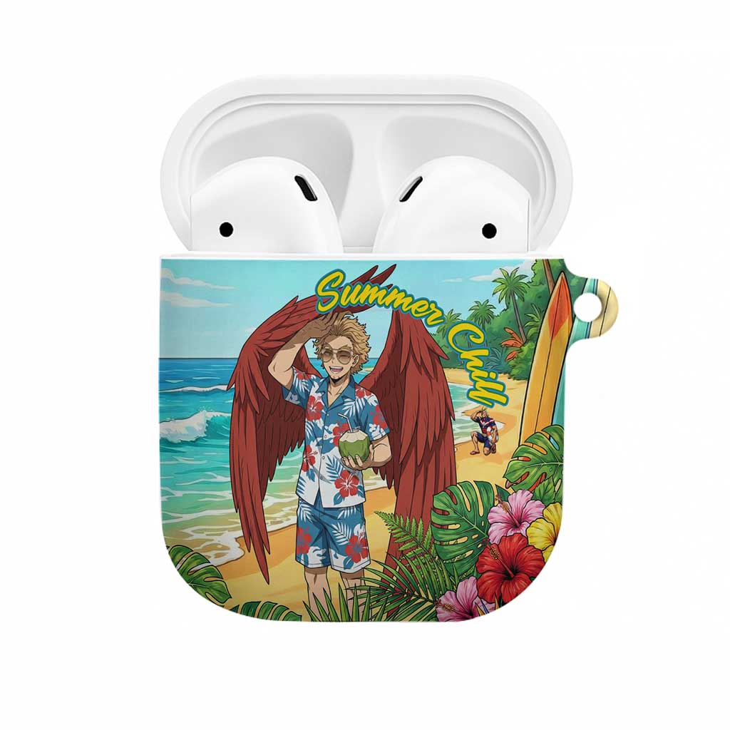 Hawks Summer Chill AirPods Case Tropical Anime Beach Vibes