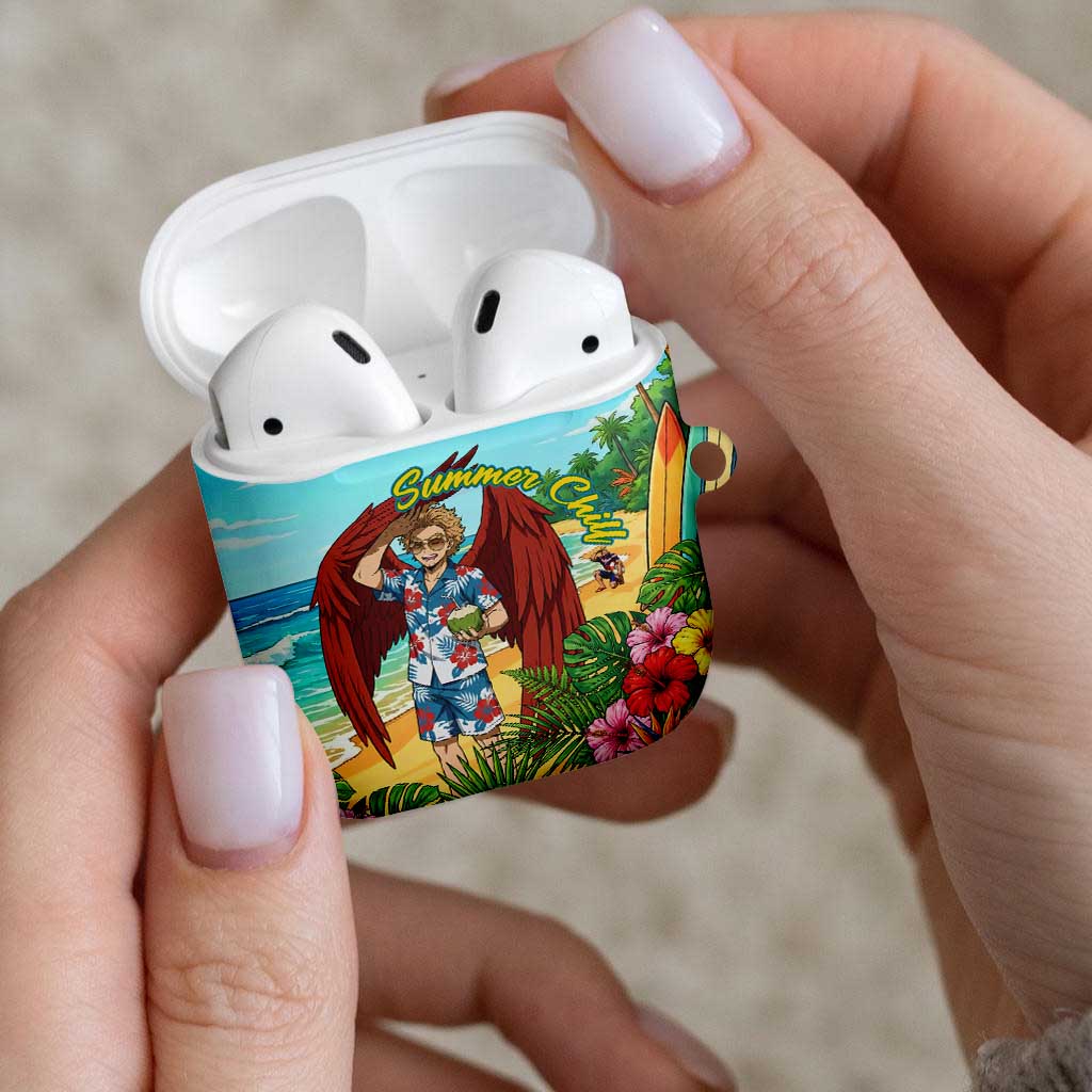 Hawks Summer Chill AirPods Case Tropical Anime Beach Vibes