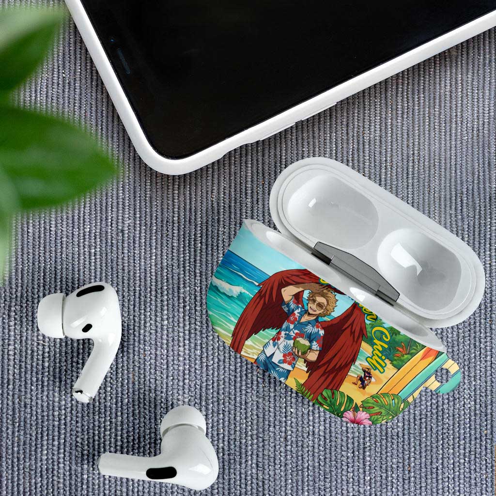 Hawks Summer Chill AirPods Case Tropical Anime Beach Vibes