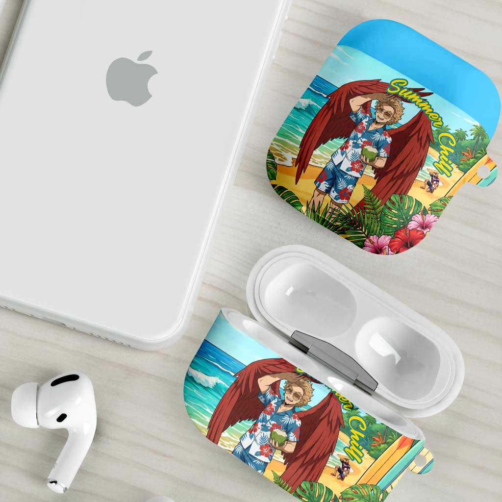 Hawks Summer Chill AirPods Case Tropical Anime Beach Vibes