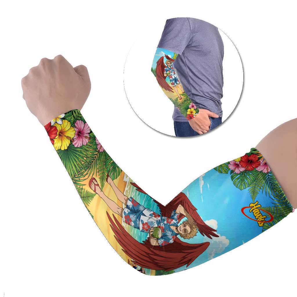 Hawks Summer Chill Arm Sleeves Tropical Anime Beach Vibes