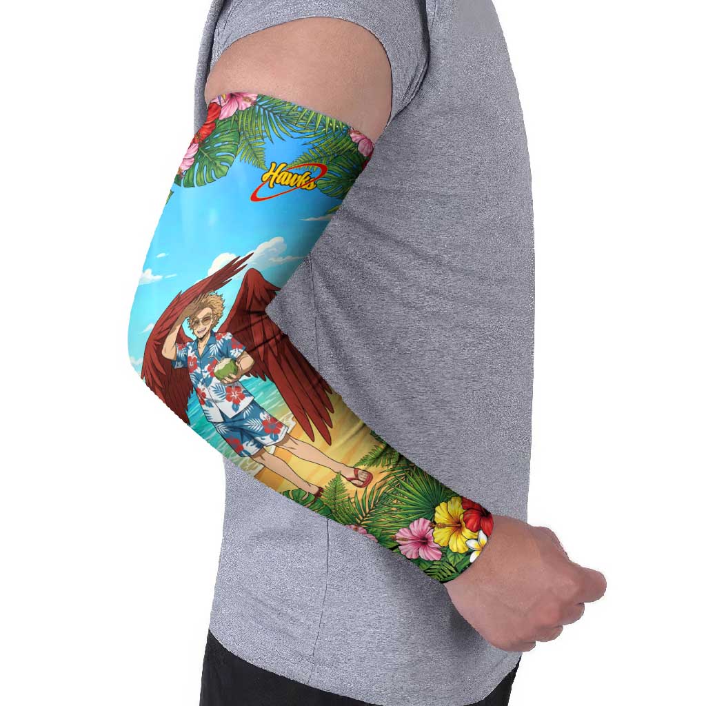 Hawks Summer Chill Arm Sleeves Tropical Anime Beach Vibes
