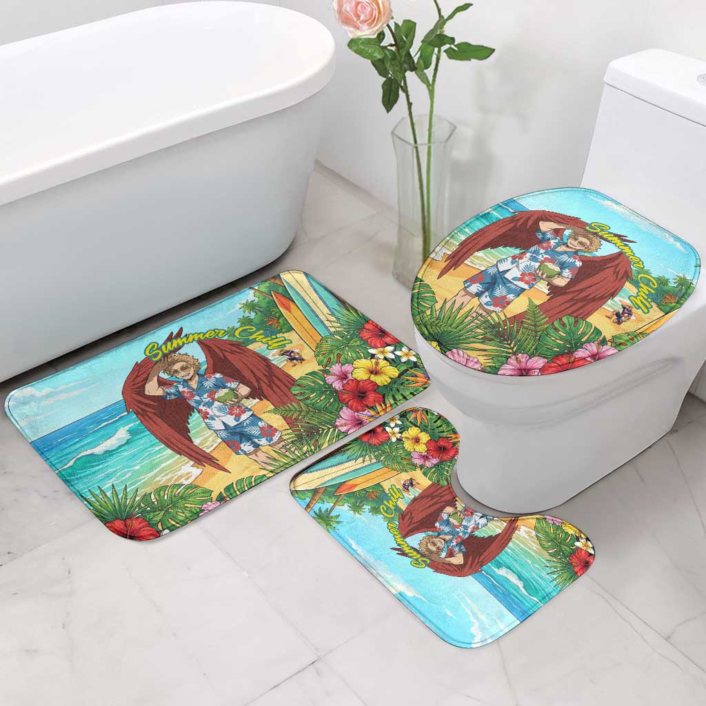Hawks Summer Chill Bathroom Set Tropical Anime Beach Vibes