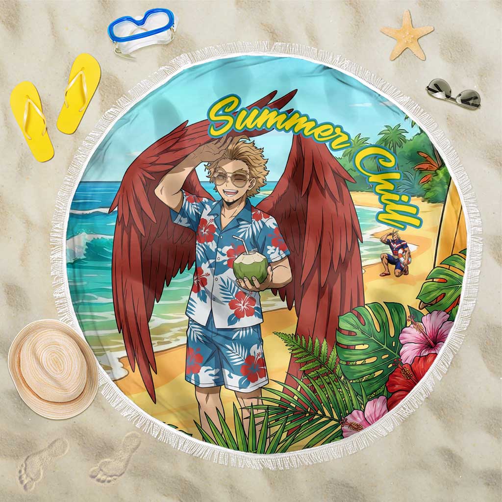 Hawks Summer Chill Beach Blanket Tropical Anime Beach Vibes