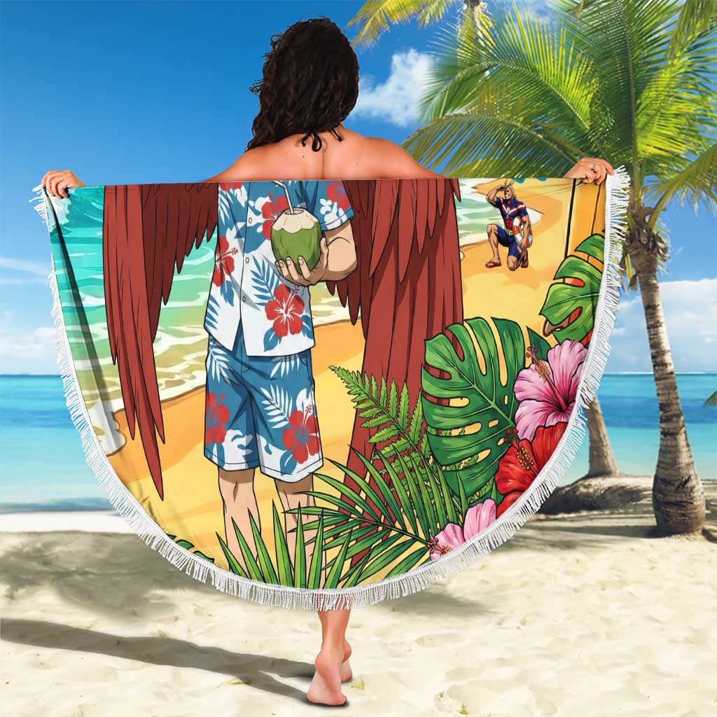 Hawks Summer Chill Beach Blanket Tropical Anime Beach Vibes
