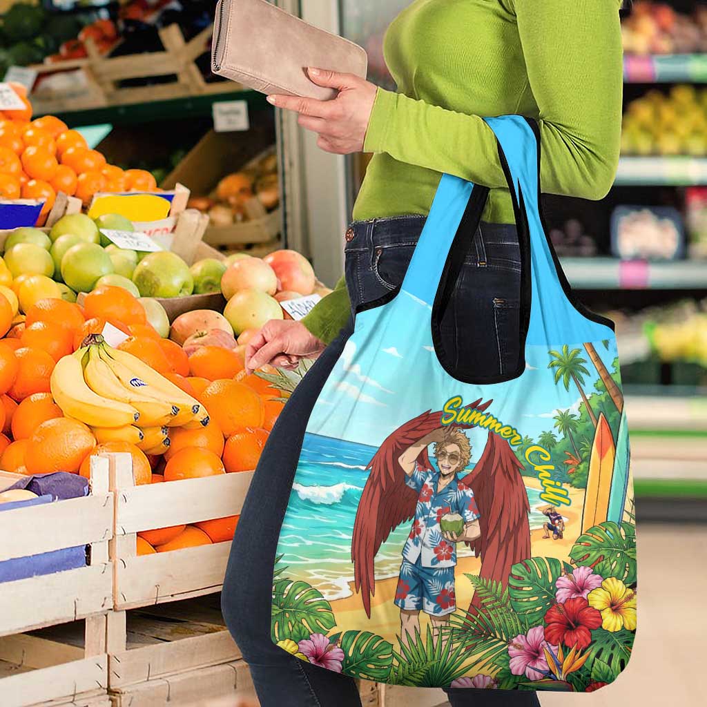 Hawks Summer Chill Grocery Bag Tropical Anime Beach Vibes