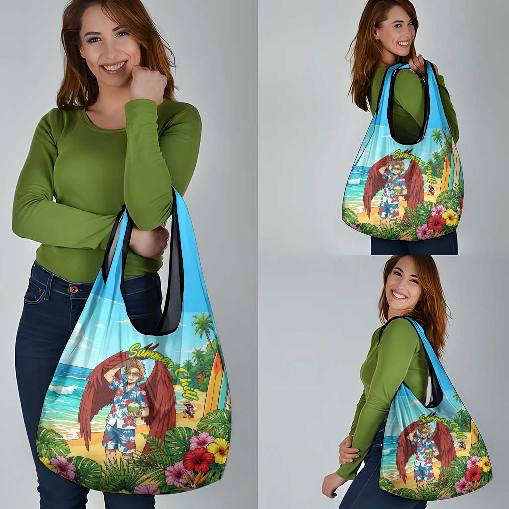 Hawks Summer Chill Grocery Bag Tropical Anime Beach Vibes