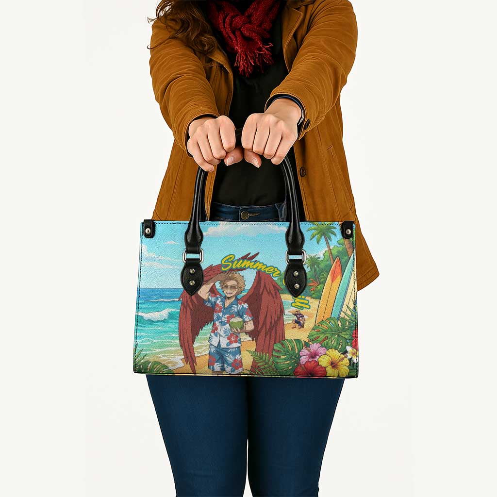 Hawks Summer Chill Leather Bag Tropical Anime Beach Vibes