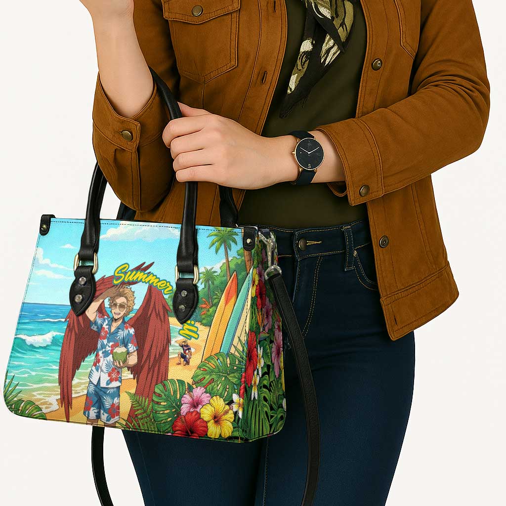Hawks Summer Chill Leather Bag Tropical Anime Beach Vibes
