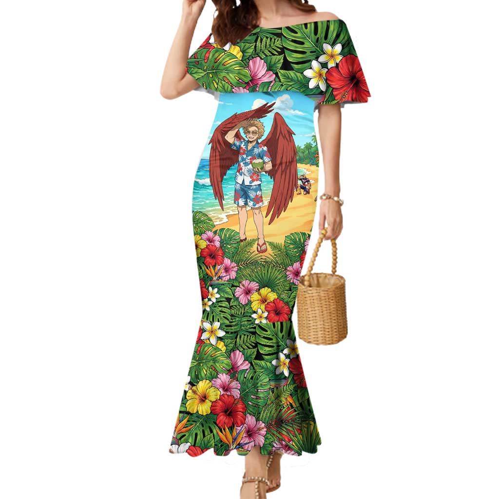 Hawks Summer Chill Mermaid Dress Tropical Anime Beach Vibes
