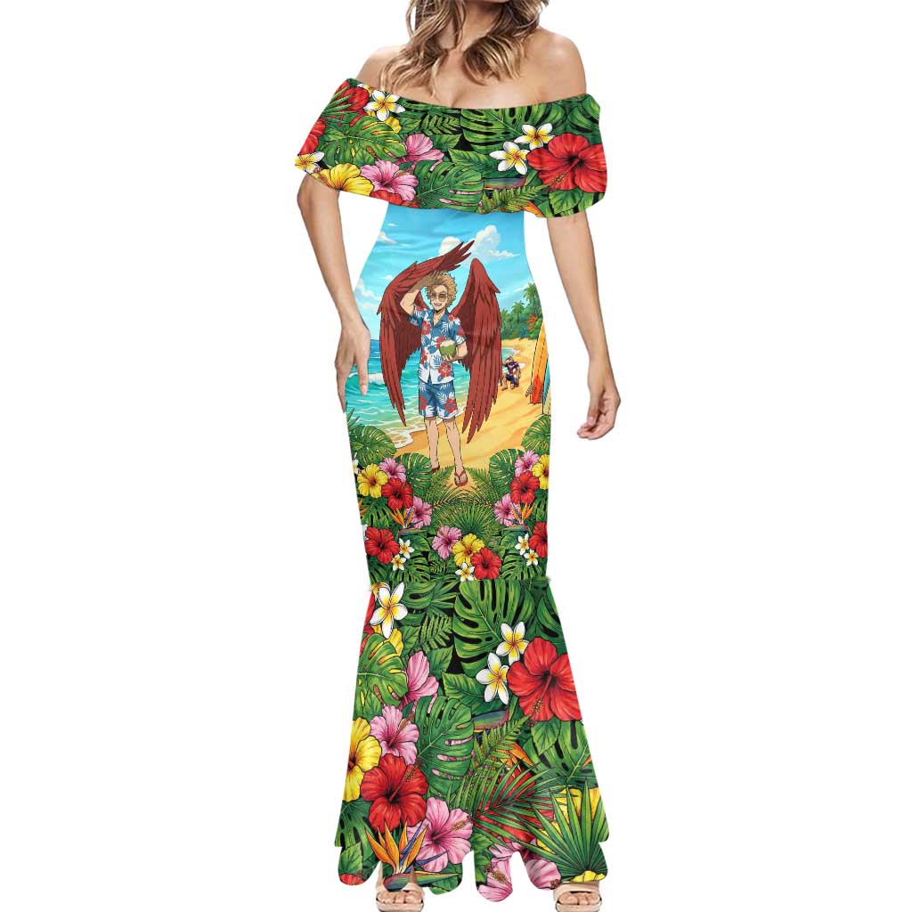 Hawks Summer Chill Mermaid Dress Tropical Anime Beach Vibes