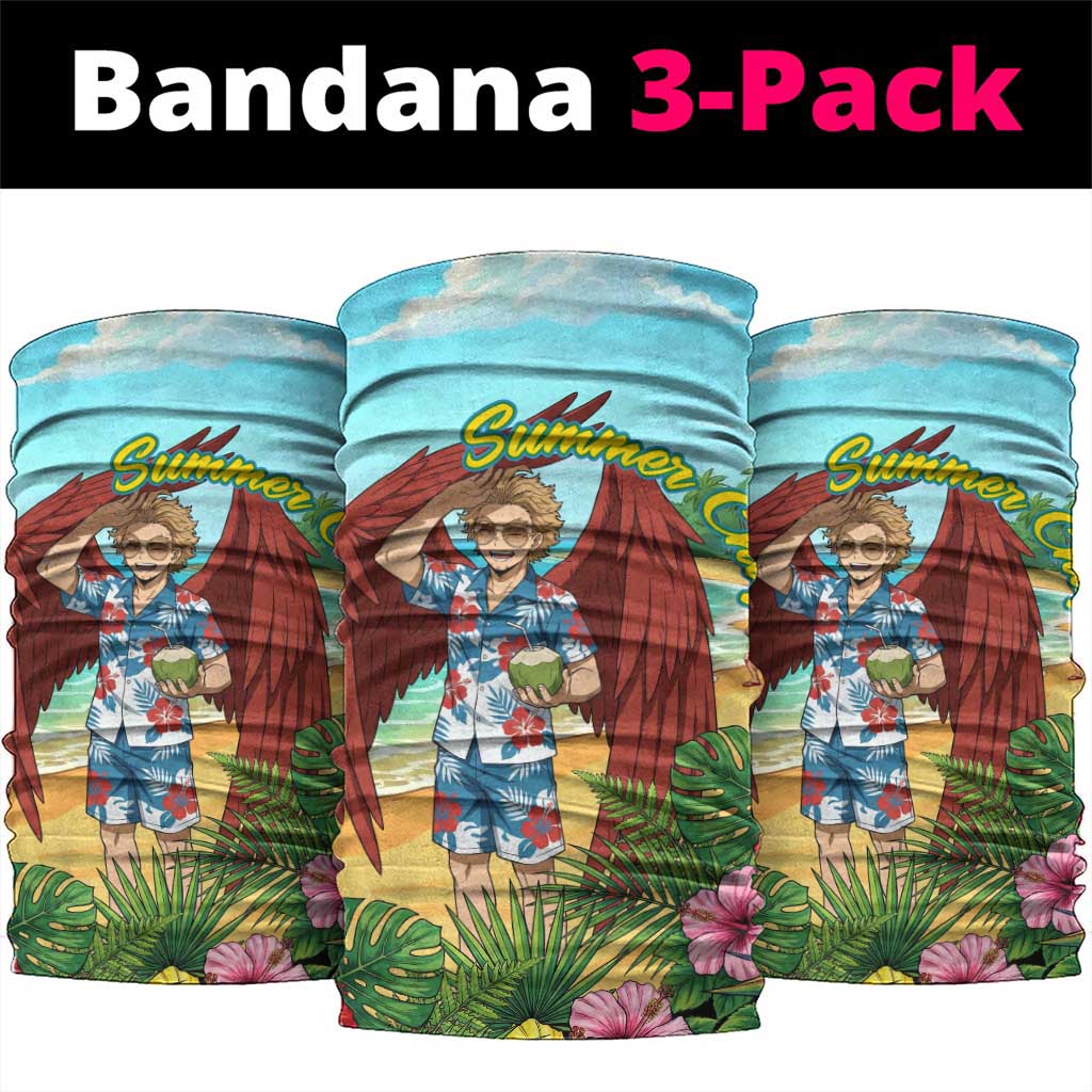 Hawks Summer Chill Neck Gaiter Tropical Anime Beach Vibes