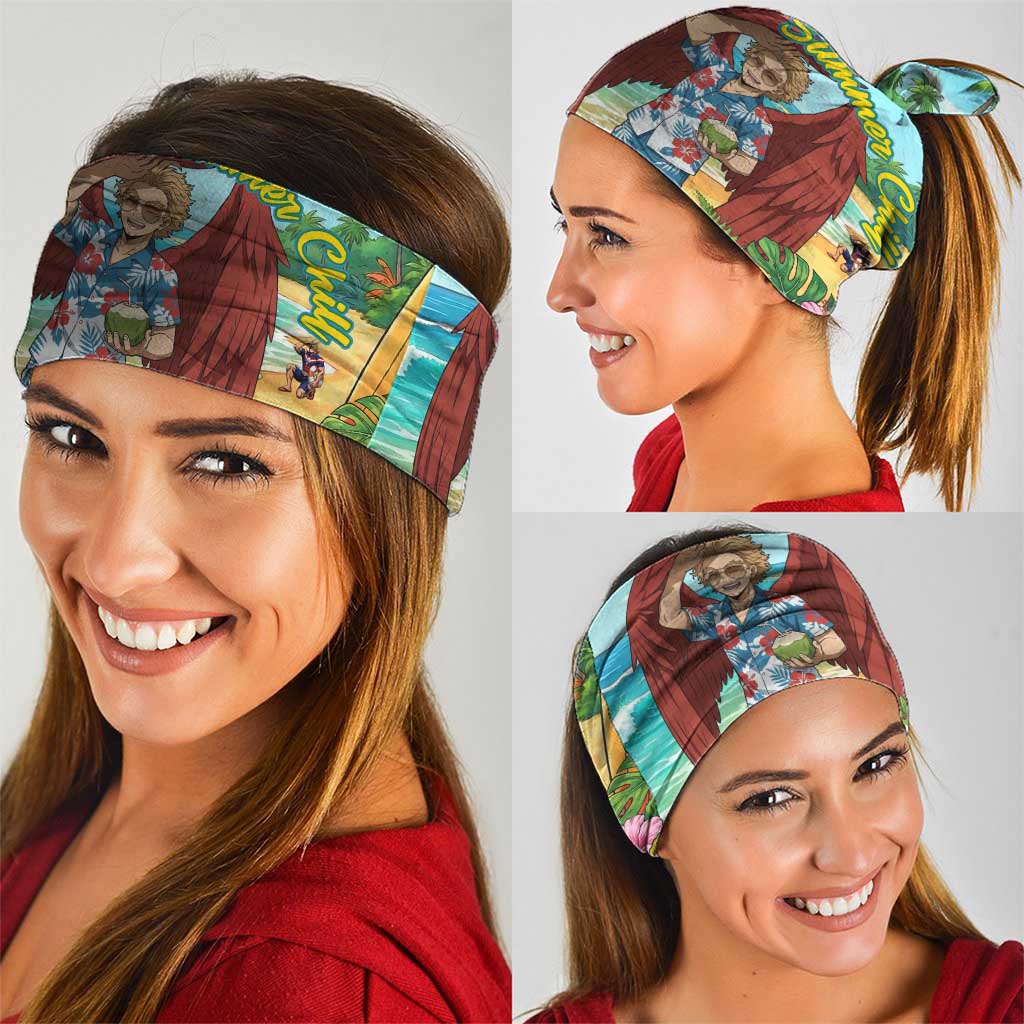 Hawks Summer Chill Neck Gaiter Tropical Anime Beach Vibes