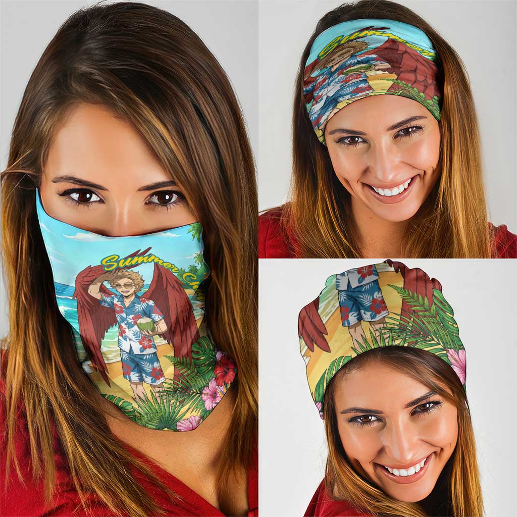 Hawks Summer Chill Neck Gaiter Tropical Anime Beach Vibes