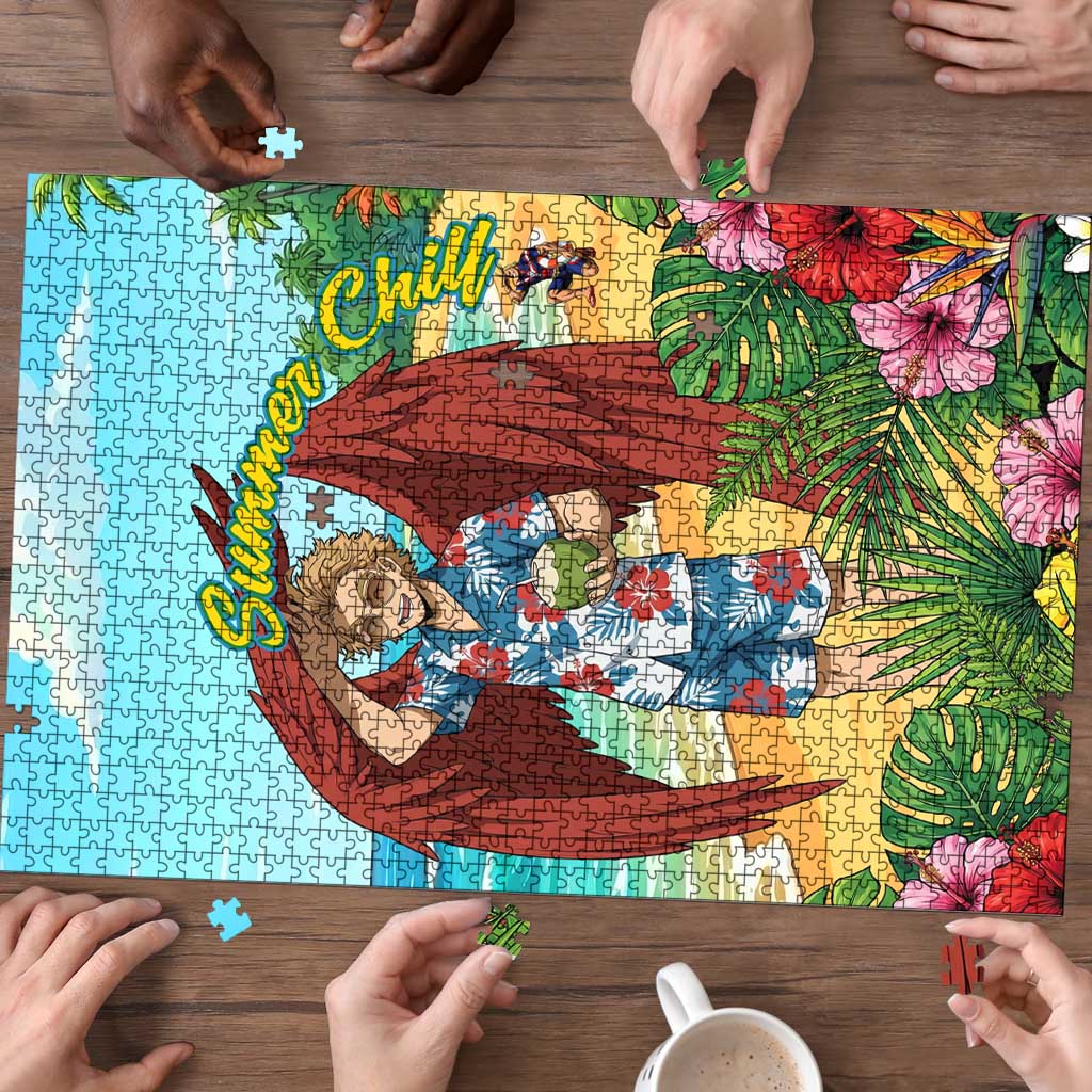 Hawks Summer Chill Puzzle Tropical Anime Beach Vibes