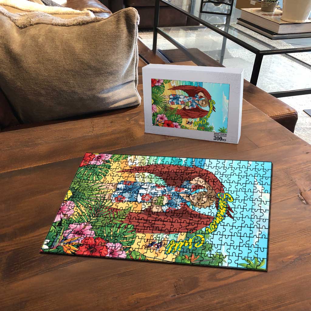 Hawks Summer Chill Puzzle Tropical Anime Beach Vibes