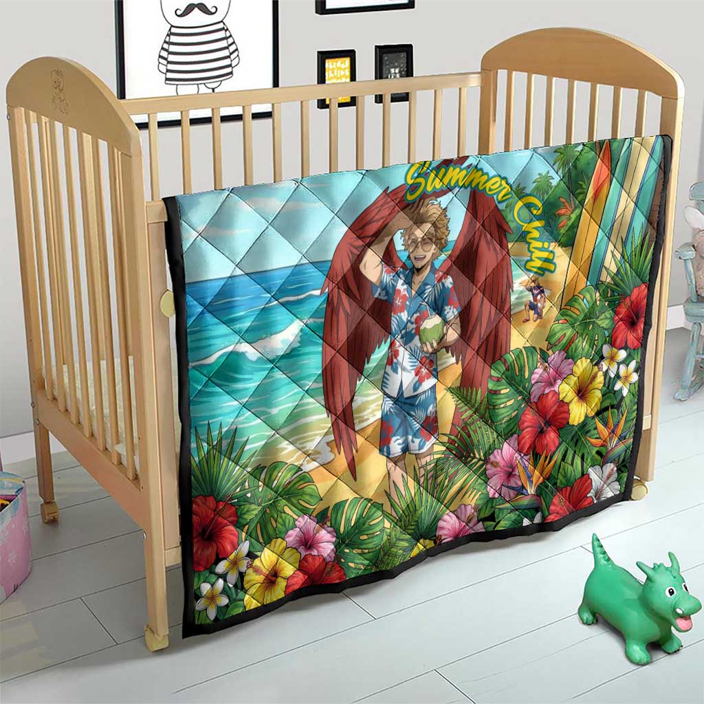 Hawks Summer Chill Quilt Tropical Anime Beach Vibes