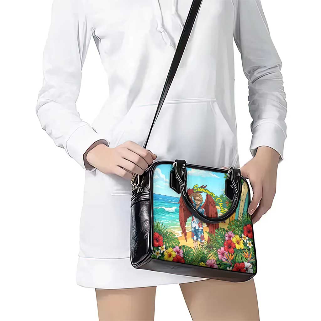Hawks Summer Chill Shoulder Handbag Tropical Anime Beach Vibes