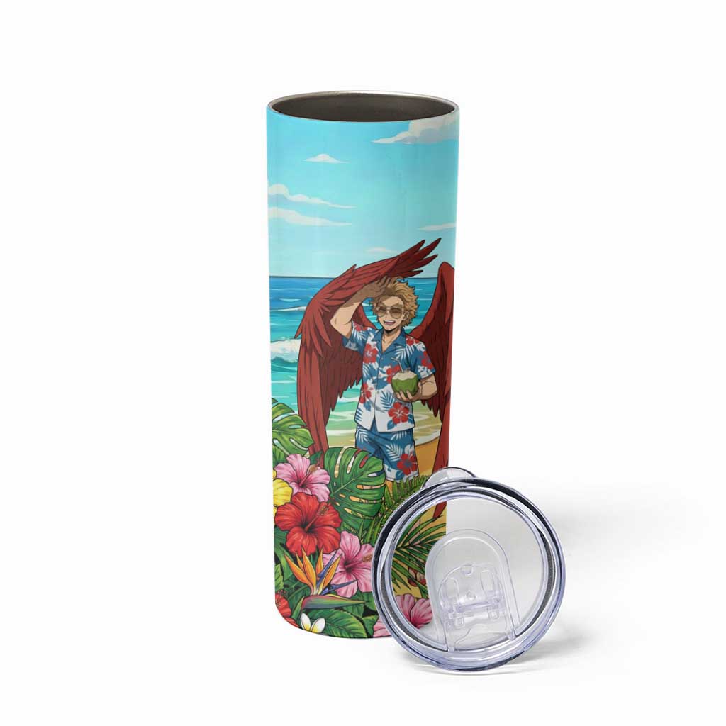 Hawks Summer Chill Skinny Tumbler Tropical Anime Beach Vibes