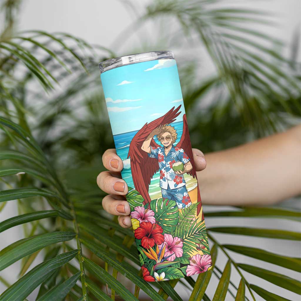 Hawks Summer Chill Skinny Tumbler Tropical Anime Beach Vibes