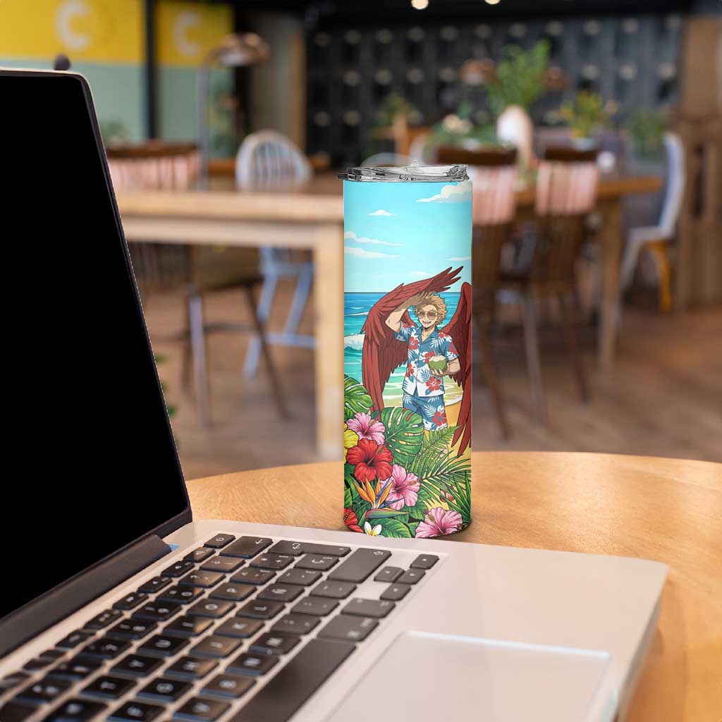 Hawks Summer Chill Skinny Tumbler Tropical Anime Beach Vibes