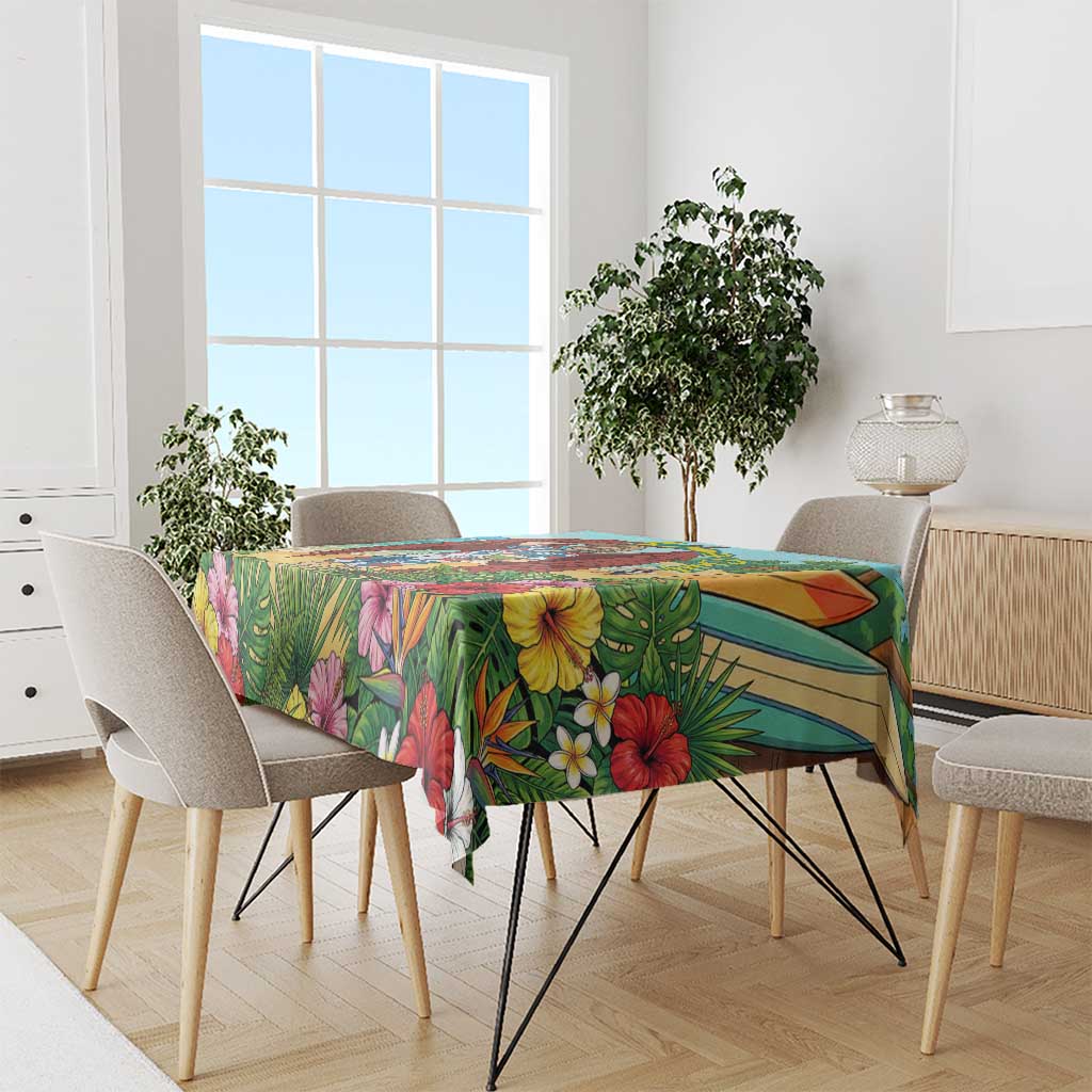 Hawks Summer Chill Tablecloth Tropical Anime Beach Vibes