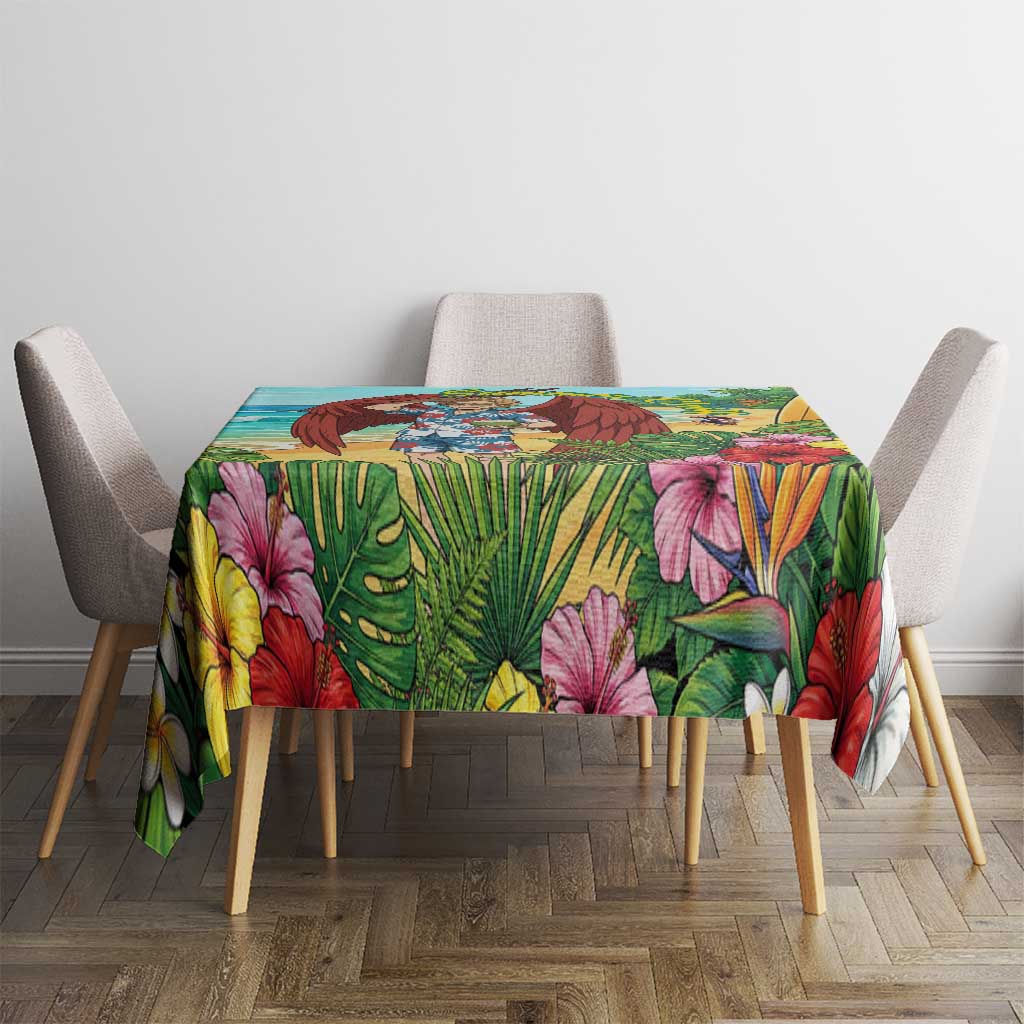 Hawks Summer Chill Tablecloth Tropical Anime Beach Vibes