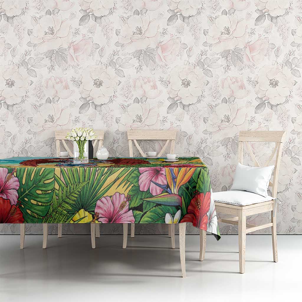 Hawks Summer Chill Tablecloth Tropical Anime Beach Vibes