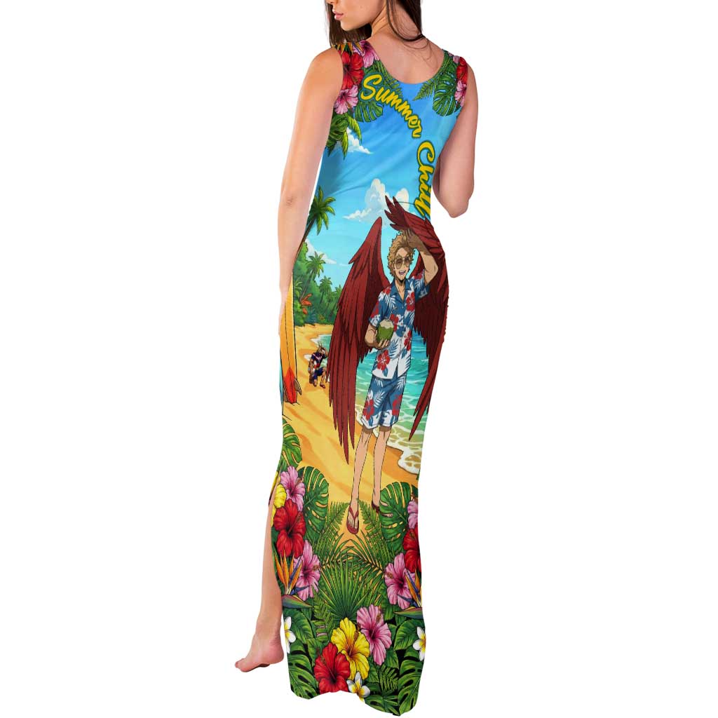 Hawks Summer Chill Tank Maxi Dress Tropical Anime Beach Vibes
